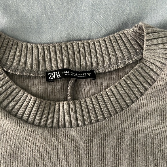 Gray Zara Sweater Top - Picture 3 of 5